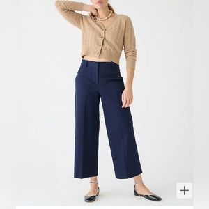 Petite Sydney wide-leg pant in bi-stretch cotton blend